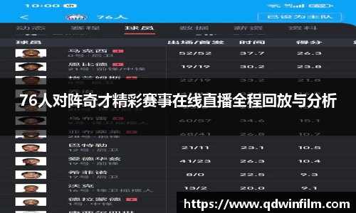 76人对阵奇才精彩赛事在线直播全程回放与分析